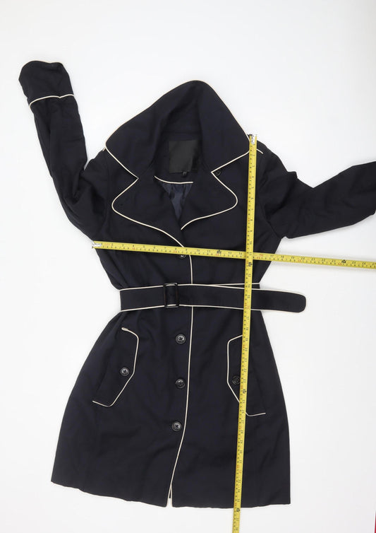 Womens UK Size 12 InWear Blue Trench Coat