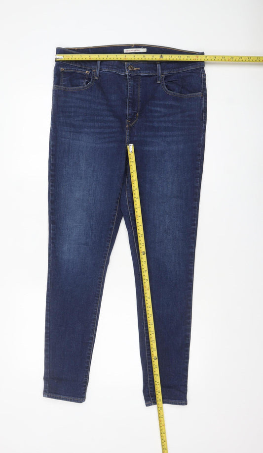 Levi's Women Blue 720 High Rise Super Skinny Stretch Jeans Size 33