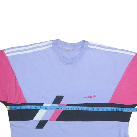 Adidas Men's Multicoloured Retro 80s XL Crew Neck Graphic T-Shirt