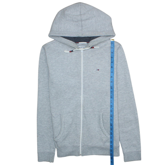 Mens UK Size M Hilfiger Denim Grey Full Zip Hoodie