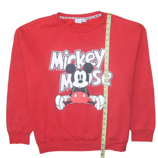 Womens UK Size XL Disney Red Pullover Sweatshirt