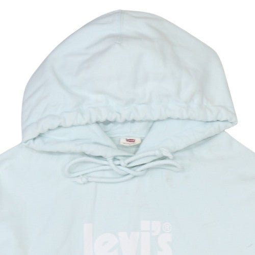 Womens UK Size XS Levi's Blue Pullover Hoodie