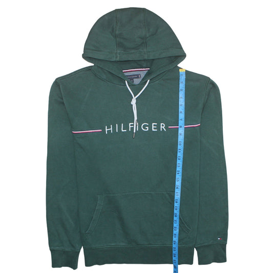 Mens UK Size 2XL Tommy Hilfiger Green Pullover Hoodie