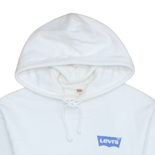 Mens UK Size M Levi's White Pullover Hoodie