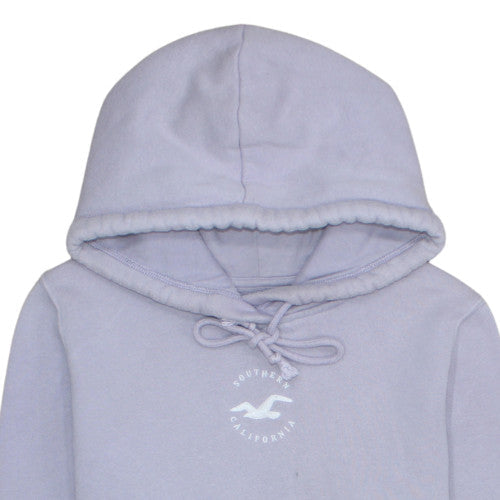 Unisex Adults UK Size L Hollister Purple Pullover Hoodie