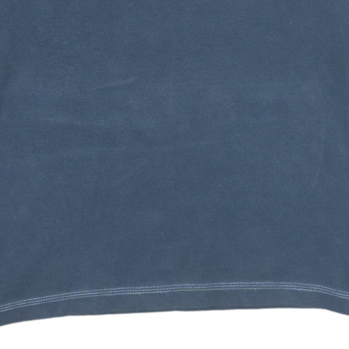 Mens UK Size M Wolsey Blue Henley Sweatshirt