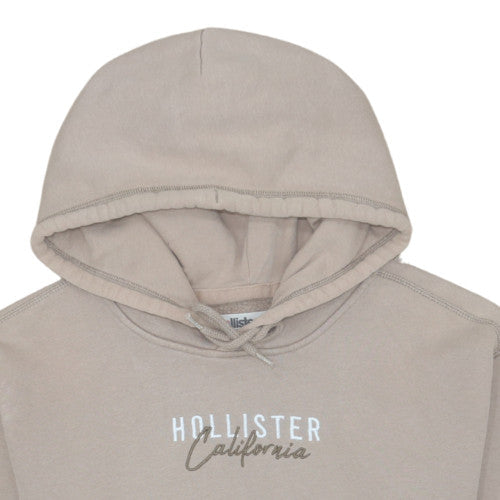 Mens UK Size XS Hollister Beige Pullover Hoodie
