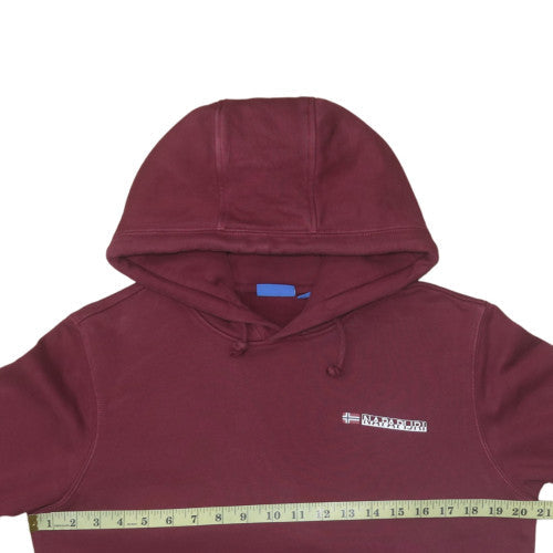 Mens UK Size L Napapijri Red Pullover Hoodie
