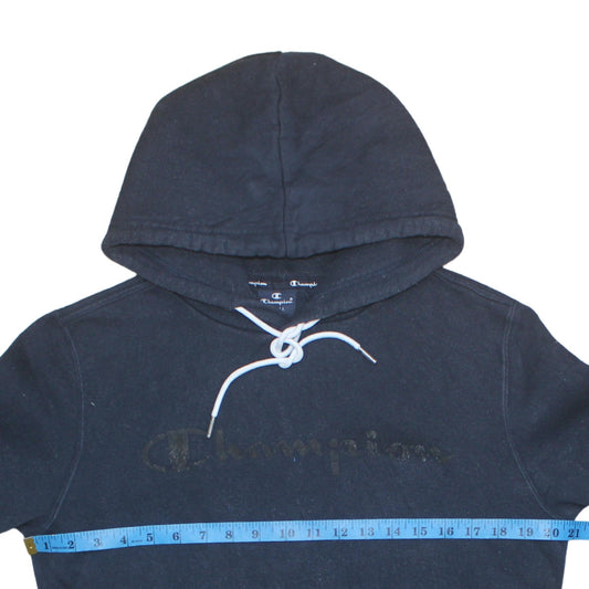 Mens UK Size S Champion Black Pullover Hoodie
