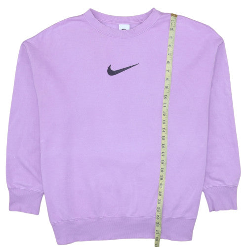 Womens UK Size L Nike Purple Pullover Sweatshirt