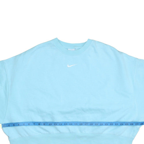 Womens UK Size M Nike Blue Pullover Sweatshirt