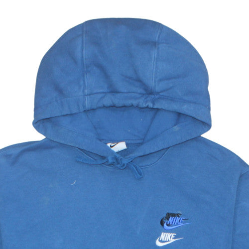 Mens UK Size M Nike Blue Pullover Hoodie