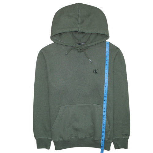 Mens UK Size M Calvin Klein Jeans Green Pullover Hoodie