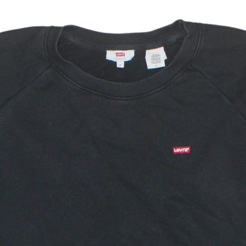 Mens UK Size M Levi's Black Pullover Sweatshirt