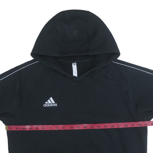 Mens UK Size M Adidas Black Pullover Hoodie