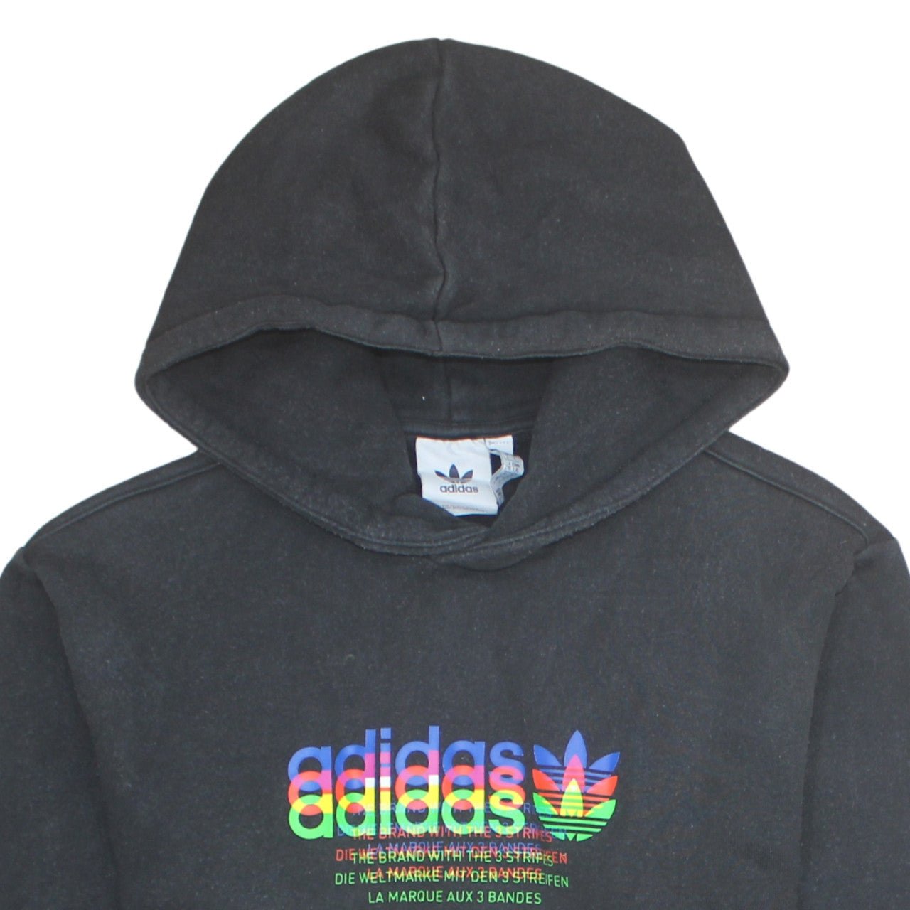 Mens UK Size 2XL Adidas Black Pullover Hoodie
