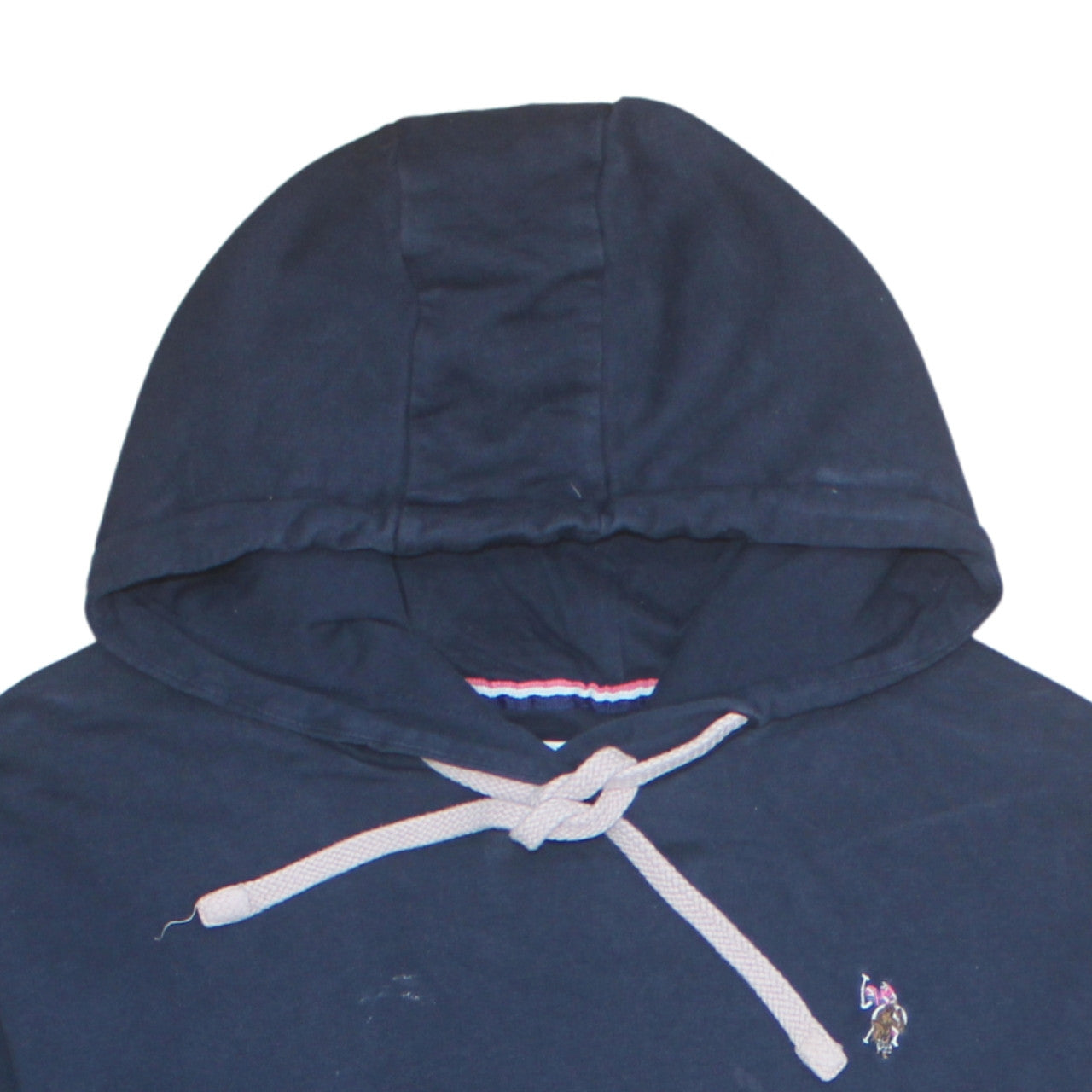 Womens UK Size 2XL U.S. Polo Assn. Blue Pullover Hoodie