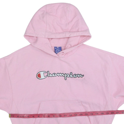Womens UK Size S Champion Pink Pullover Hoodie