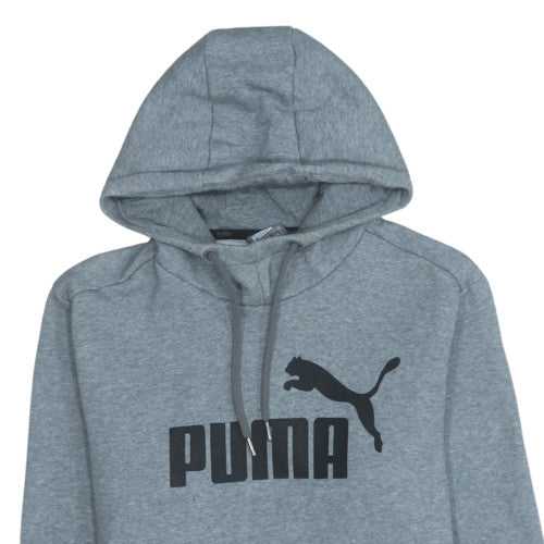 Mens UK Size S Puma Grey Pullover Hoodie