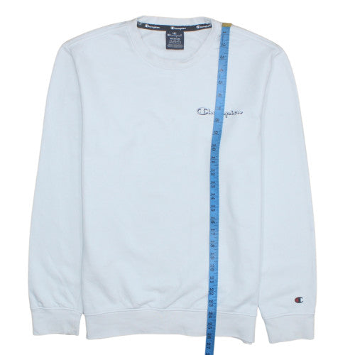 Mens UK Size M Champion White Pullover Sweatshirt