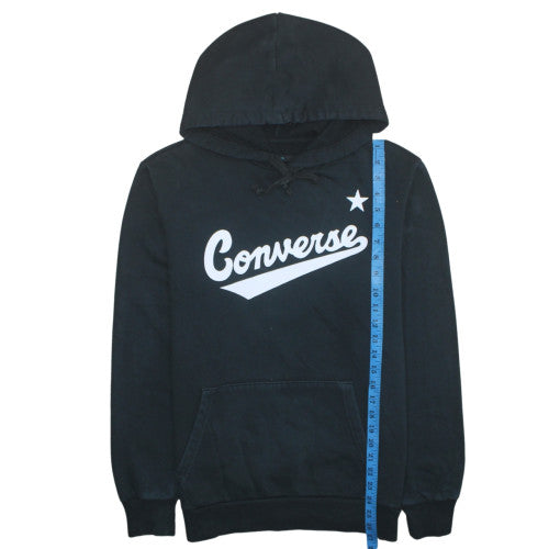 Mens UK Size S Converse Black Pullover Hoodie