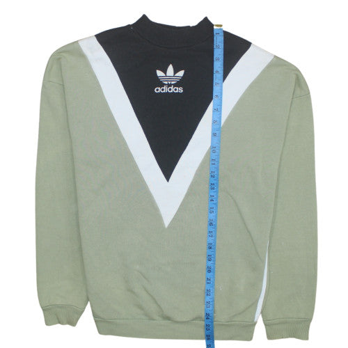 Womens UK Size 8 Adidas Green Pullover Sweatshirt