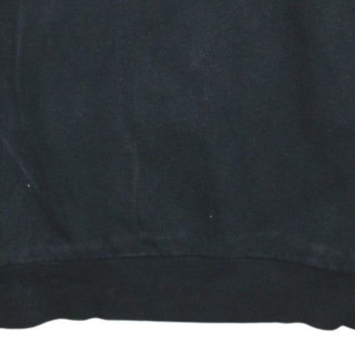 Additional view of Adidas boys’ black crew neck pullover sweatshirt xl 15-16y logo cotton blend
