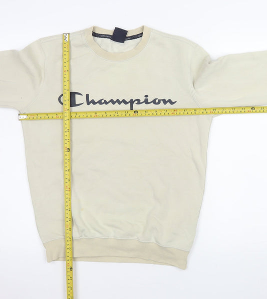 Mens UK Size XS Champion Beige Pullover Sweatshirt