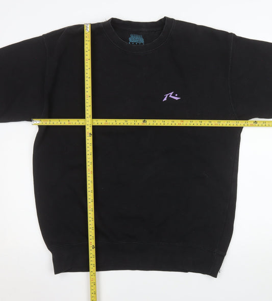 Mens UK Size L Rusty Black Pullover Sweatshirt