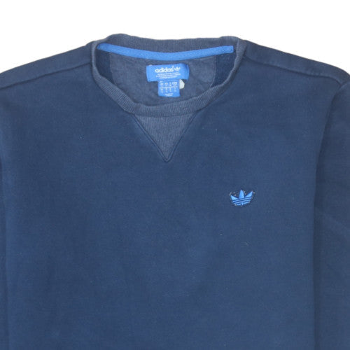 Mens UK Size S adidas Blue Pullover Sweatshirt