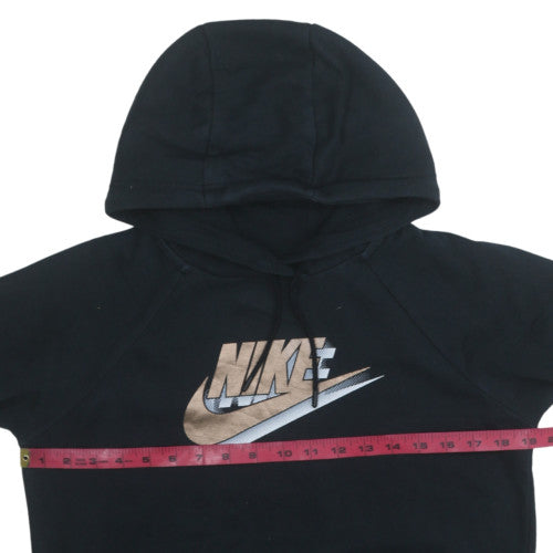 Womens UK Size XS Nike Black Pullover Hoodie