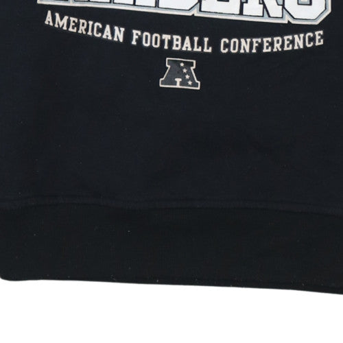 Womens UK Size M NFL Team Apparel Black Pullover Sweatshirt