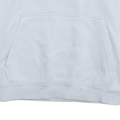 Mens UK Size L Nike White Pullover Hoodie