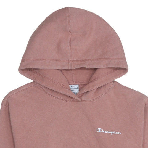 Womens UK Size S Champion Pink Pullover Hoodie
