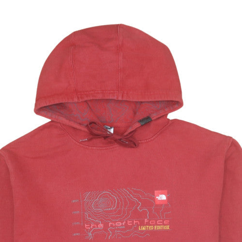 Mens UK Size L The North Face Red Pullover Hoodie