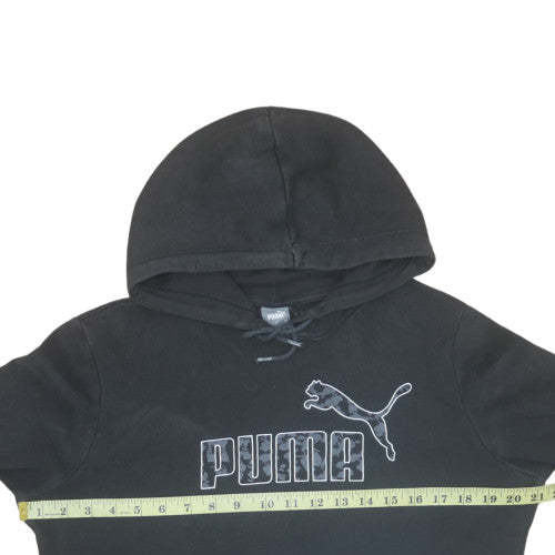 Mens UK Size M Puma Black Pullover Hoodie