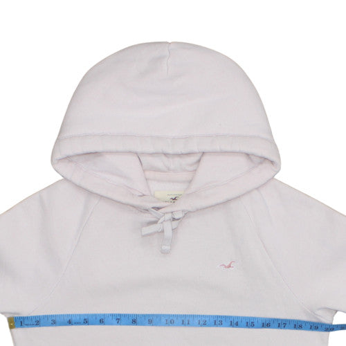 Womens UK Size XS Hollister Pink Pullover Hoodie