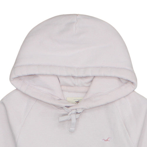 Womens UK Size XS Hollister Pink Pullover Hoodie