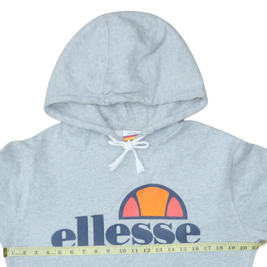 Mens UK Size M Ellesse Grey Pullover Hoodie