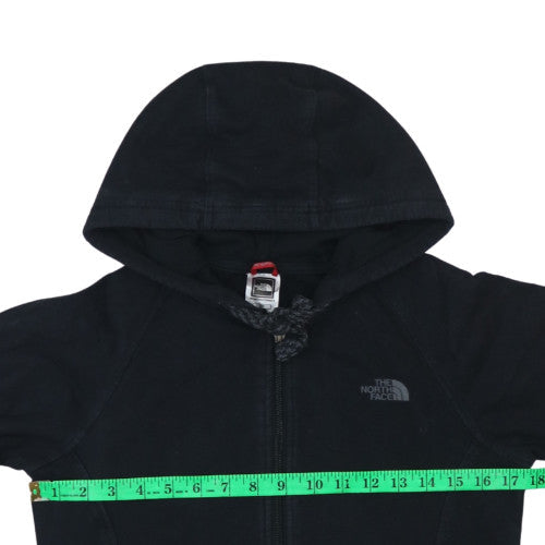 Womens UK Size S The North Face Black Full Zip Hoodie