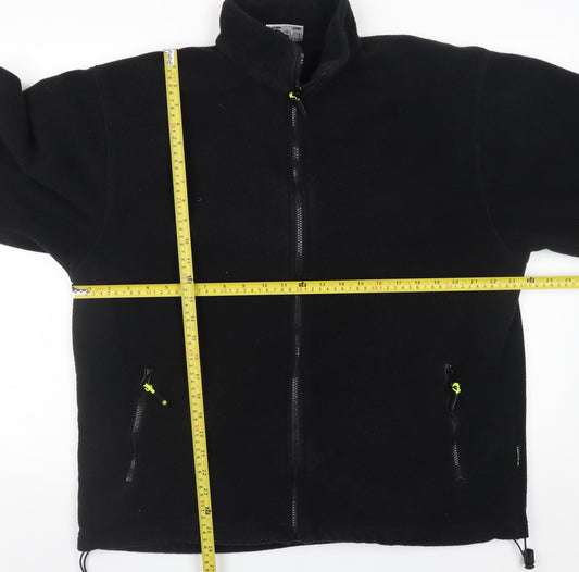 Beeswift Men's Black Fleece Workwear Full Zip Jacket L 42in