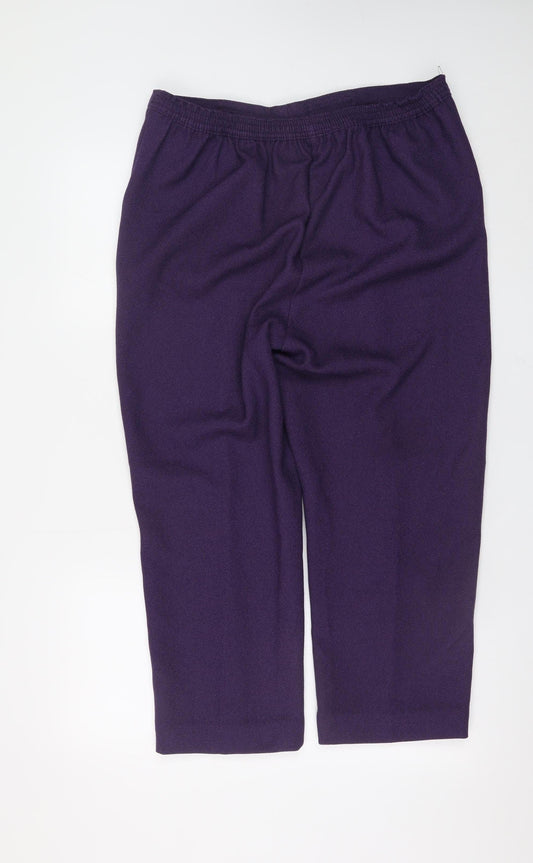 Womens UK Size 16 Honor Millburn Regular Fit Casual Workwear Business Purple Tro