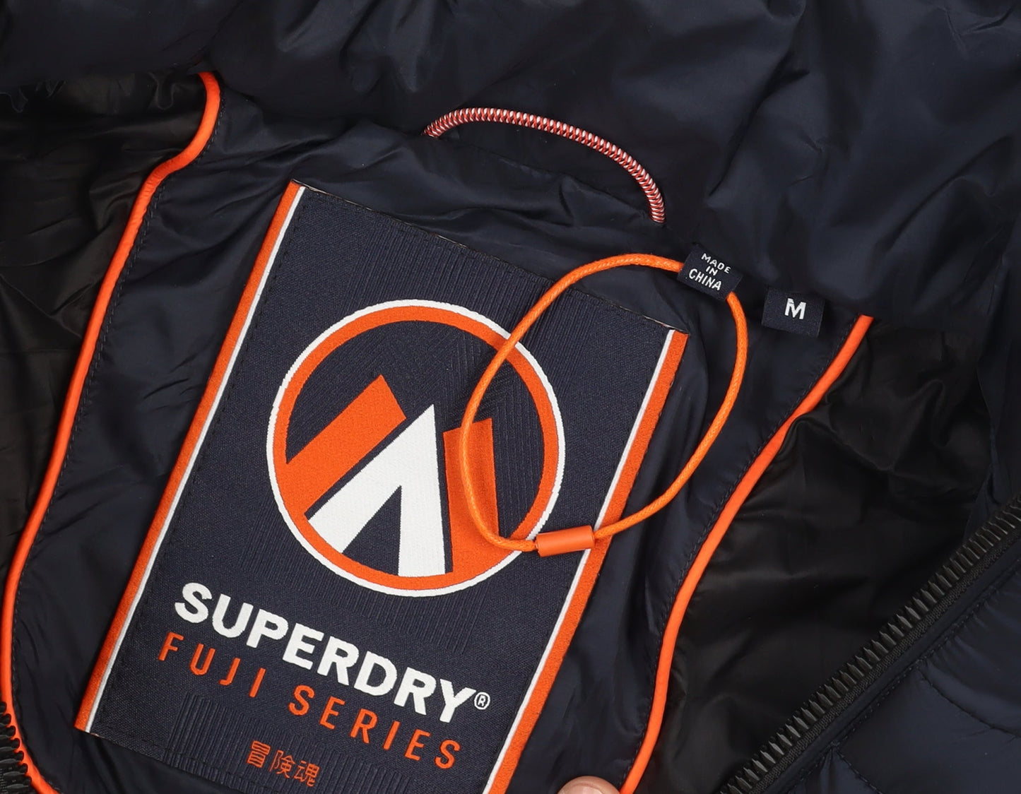 Mens UK Size M Superdry Blue Puffer Jacket