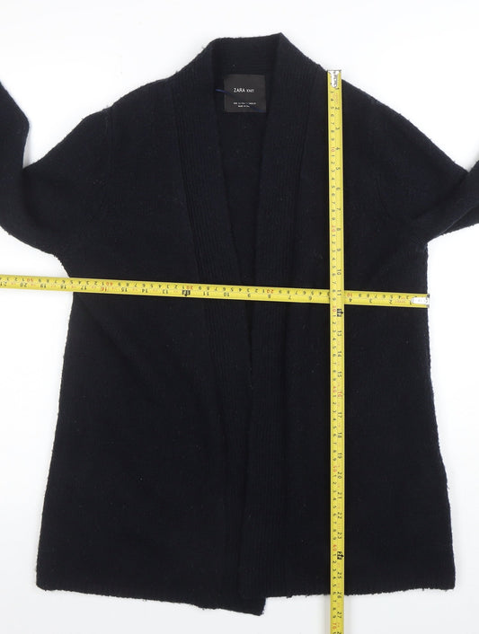 Womens UK Size S Zara Black Cardigan Jumper