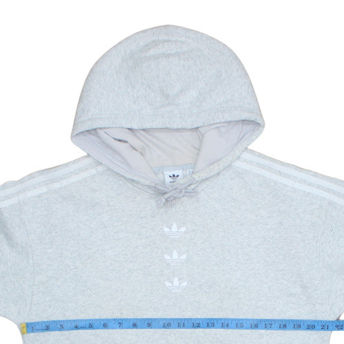 Womens UK Size 6 Adidas Grey Pullover Hoodie