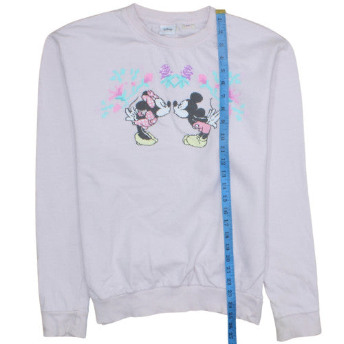 Womens UK Size 10 Disney Pink Pullover Sweatshirt