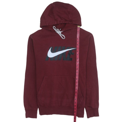 Mens UK Size M Nike Red Pullover Hoodie