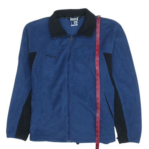 Columbia Men's Blue Fleece Full Zip Jacket Size L Outdoor Warm