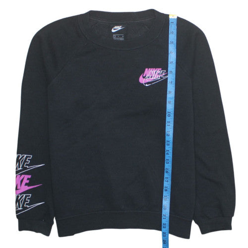 Womens UK Size S Nike Black Pullover Sweatshirt