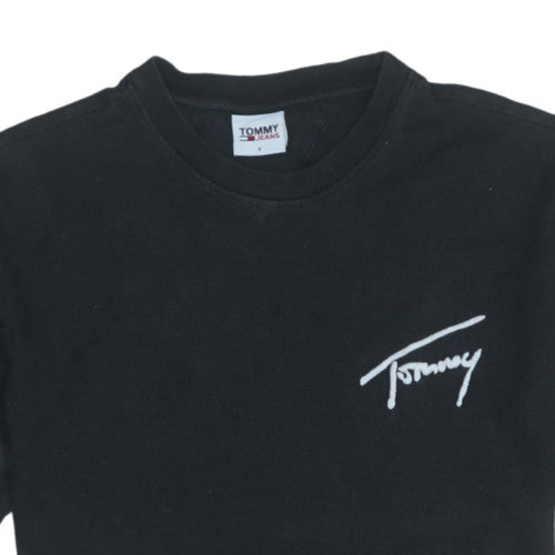 Tommy Jeans Men's Black Small Cotton Crew Neck Short Sleeve T-Shirt